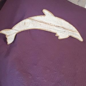 Wooden Dolphin Wallart 🐬